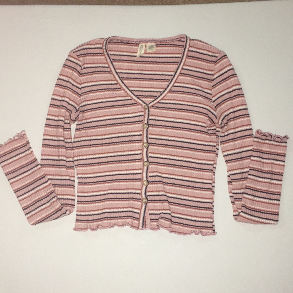 Pink Stripped long sleeve